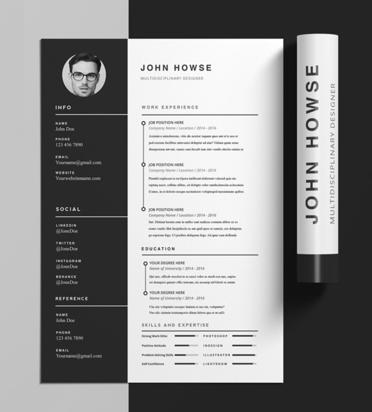 creative resume templates for word mac